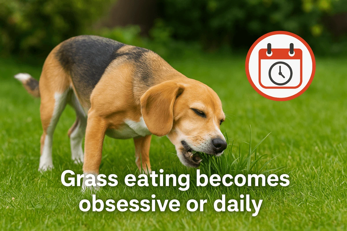 Grass Eating Becomes Obsessive or Daily