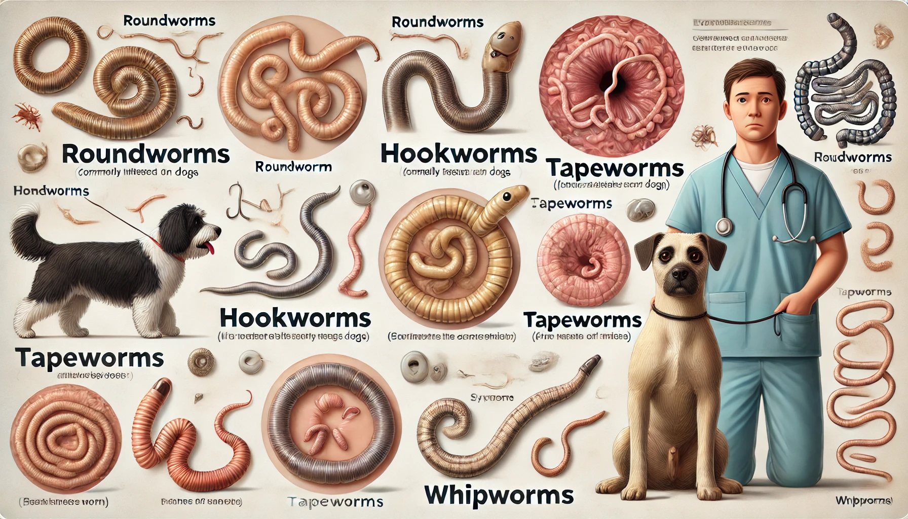 Types of Worms Commonly Found in Dogs