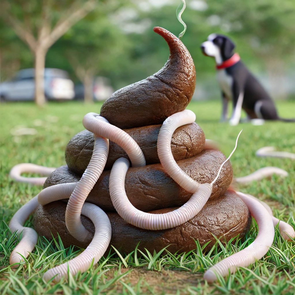 roundworms in dog poop