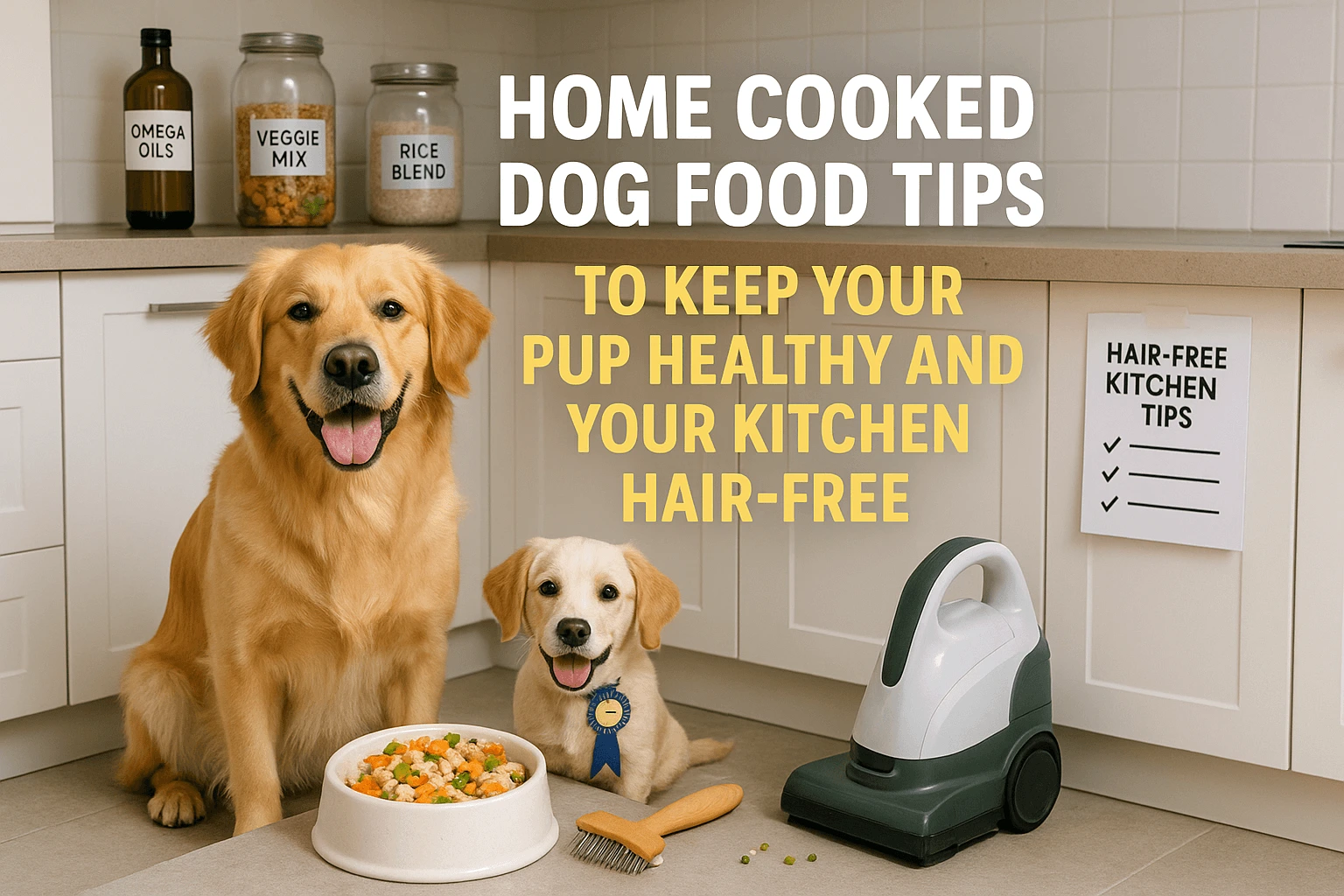 Home Cooked Dog Food Tips to Keep Your Pup Healthy and Your Kitchen Hair-Free Home Cooked Dog Food Tips to Keep Your Pup Healthy and Your Kitchen Hair-Free