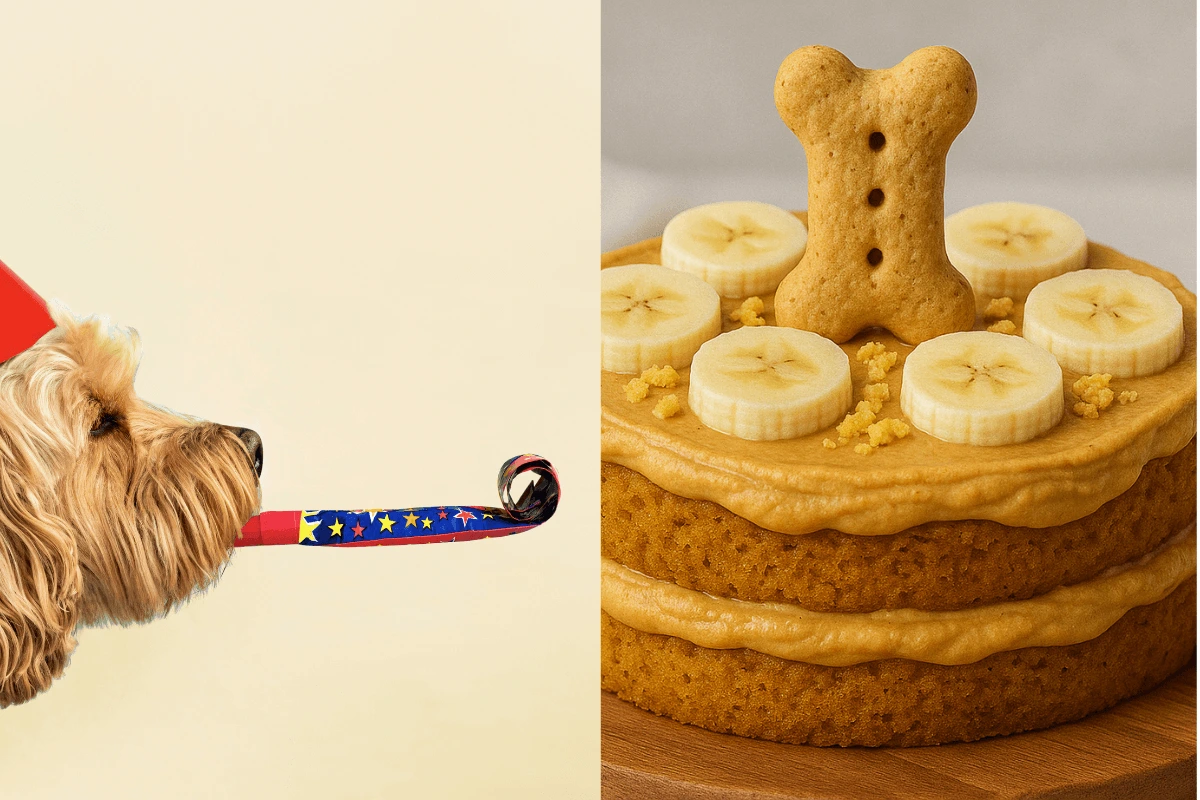 Easy Peanut Butter & Pumpkin Dog Cake Recipe